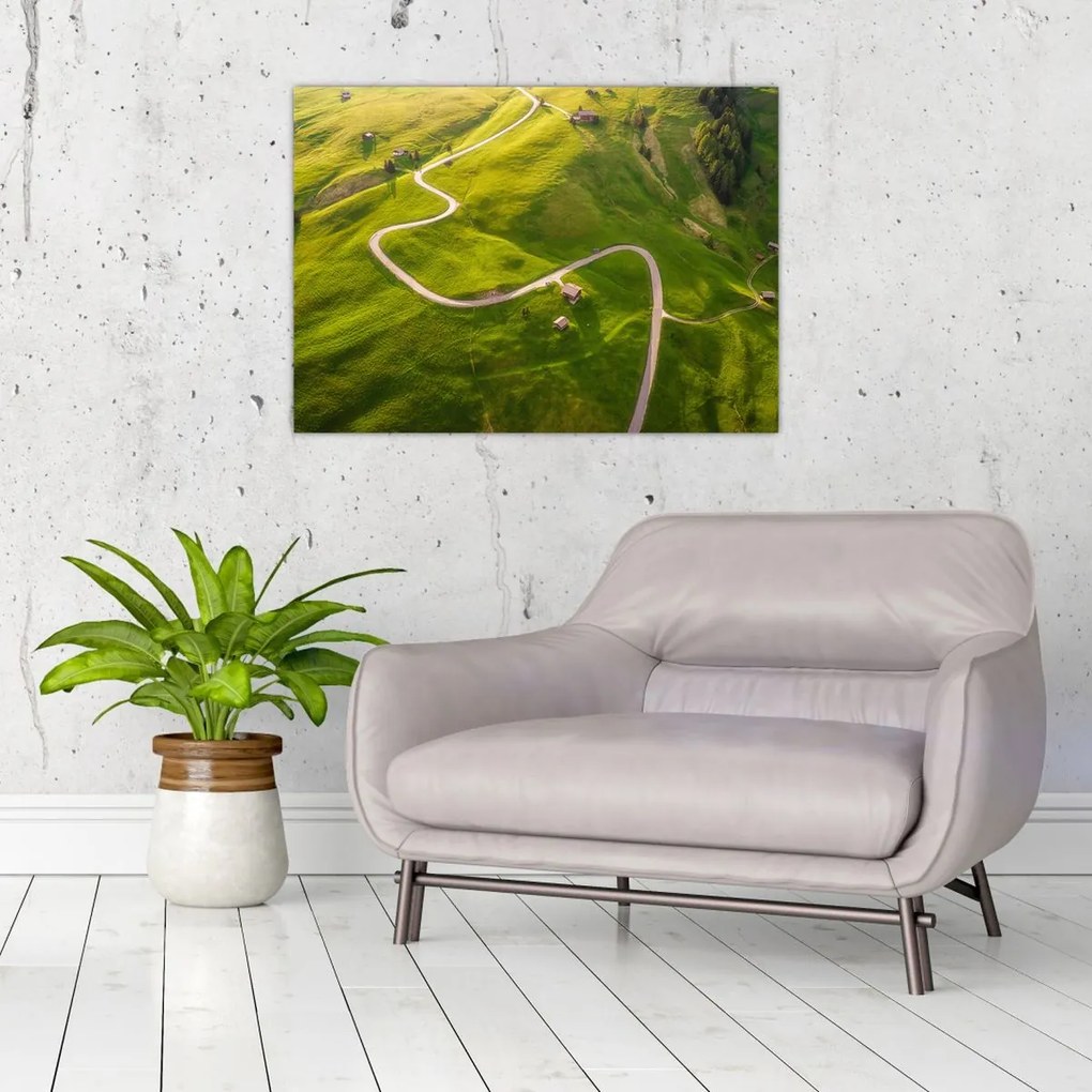 Tablou pe sticlă - Platoul Meadow (70x50 cm)