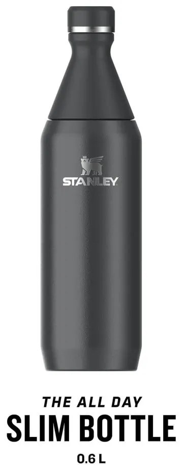 Sticlă neagră din oțel inoxidabil 600 ml All Day Slim – Stanley