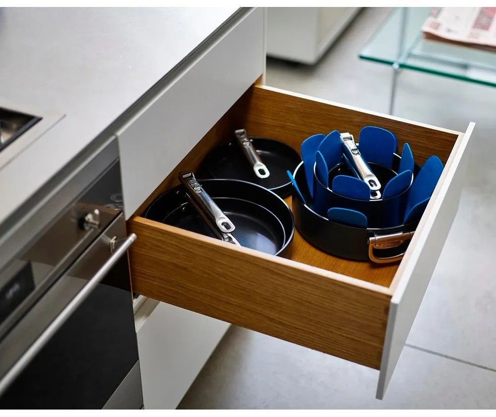 Oale cu capac/cu suprafață ceramică 3 buc. adecvate pentru plita cu inducție Space – Joseph Joseph