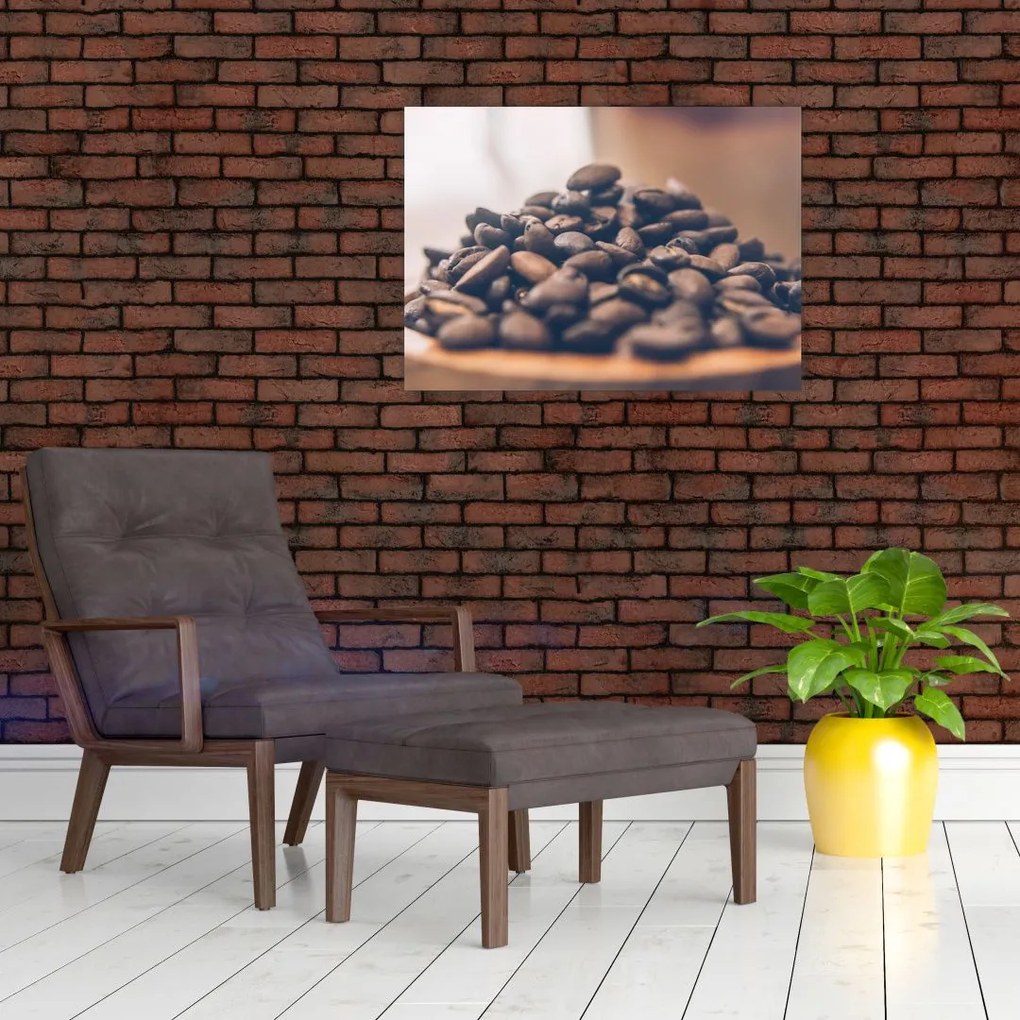 Tablou pe sticlă cu cafea (70x50 cm)