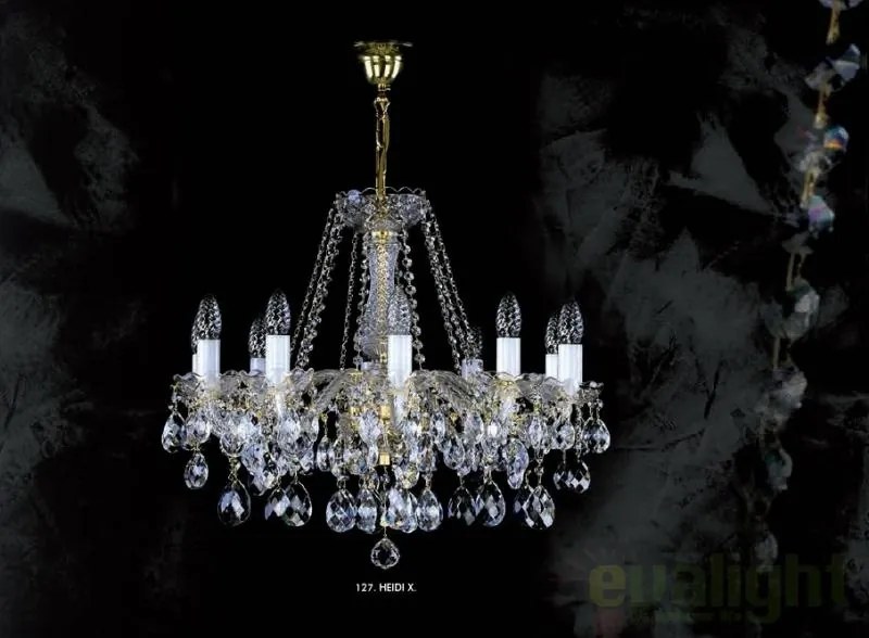 Candelabru Cristal Bohemia Exclusive 10 brate, diam. 65cm Heidi X CE