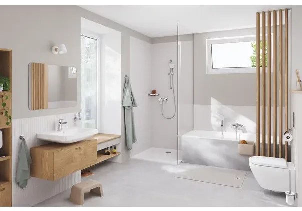 Baterie lavoar monocomanda Grohe Cubeo S cu ventil Pop-Up crom lucios