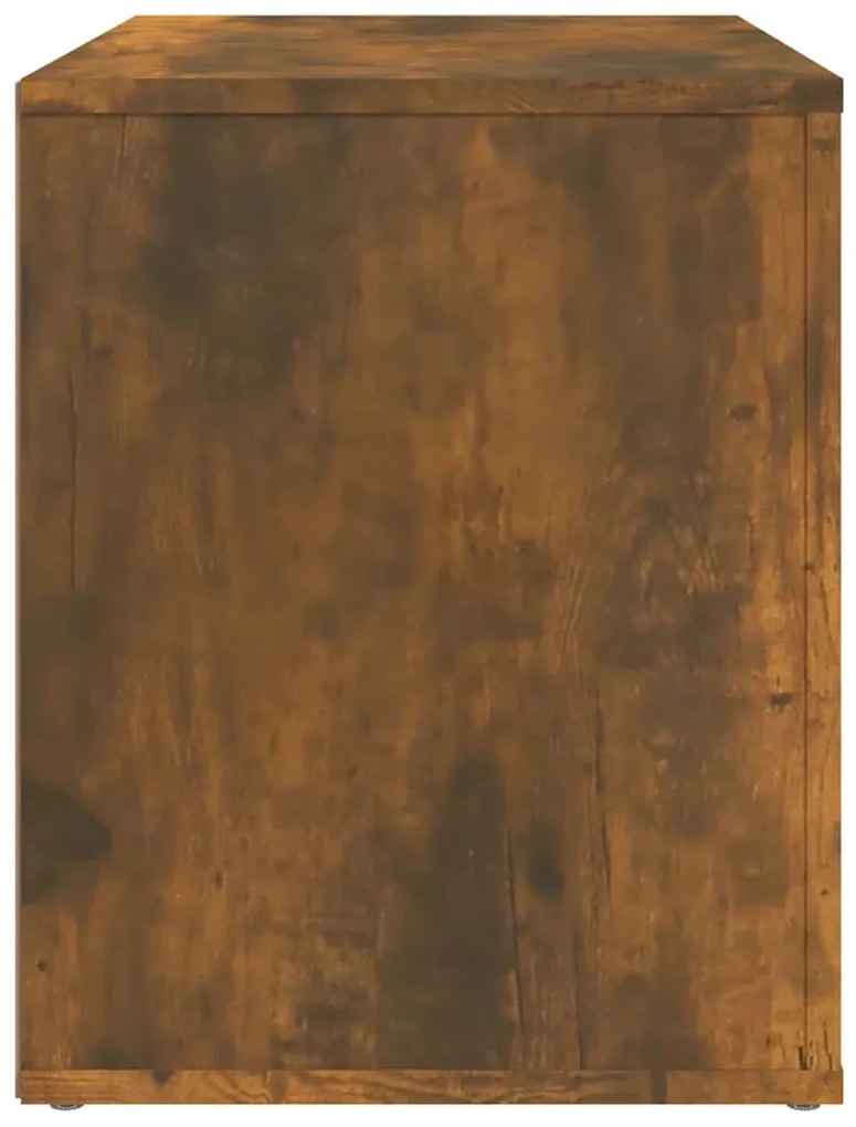 Noptiera, stejar fumuriu, 60x36x45 cm, lemn compozit 1, Stejar afumat