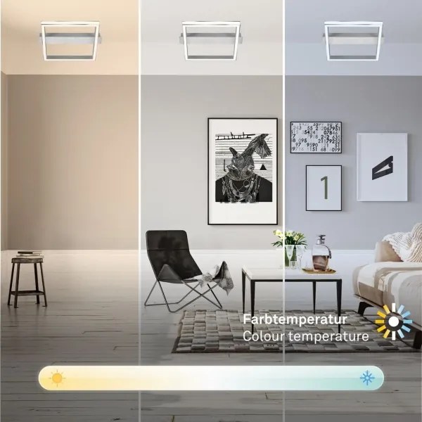 Briloner 3760-019-LED Plafonieră dimabilă FRAME LED/23W/230V 2700-6500K 42x36 cm+telecomandă