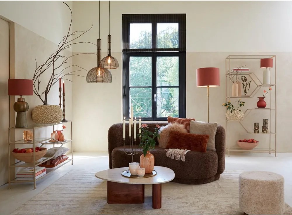 Măsuță de cafea maro 72x90 cm Mahelona – Light &amp; Living