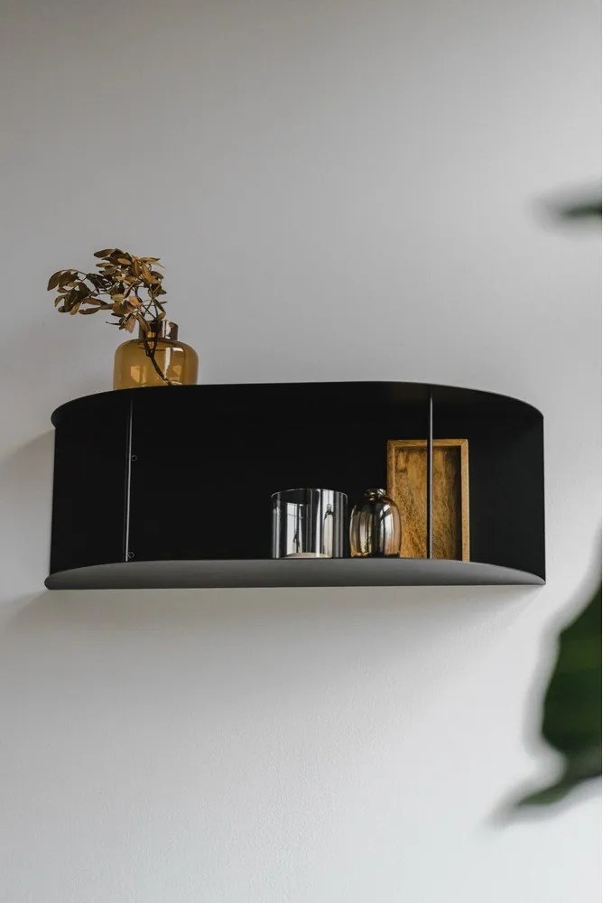 Raft albastru închis etajat din metal 60 cm Lina – noo.ma