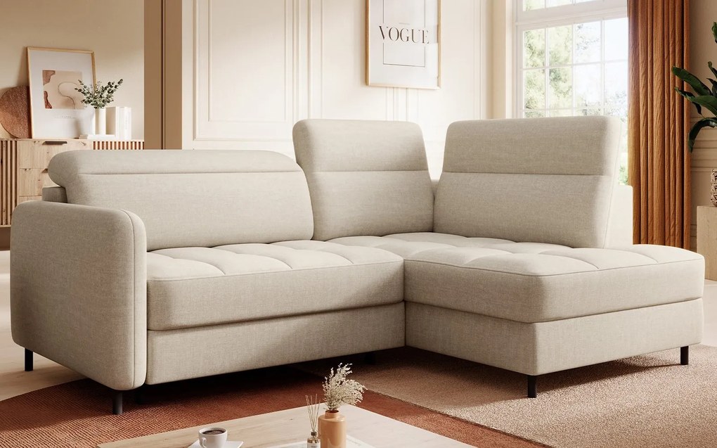 Colțar lemn masiv Bari Personalizabil Extensibil 208x160cm - Sola 18, Colțul în dreapta
