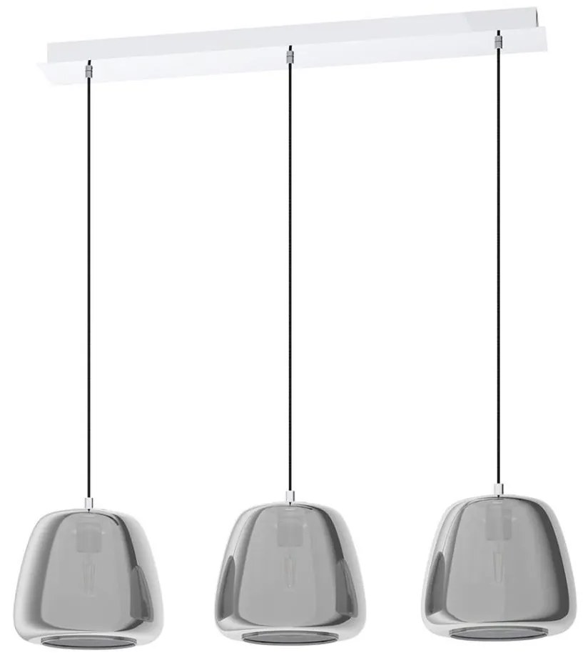 Lustră pe cablu ALBARINO 3xE27/40W/230V gri Eglo 39667