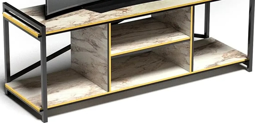 Comoda tv cadru metal, Seria 440, Homs, 120 x 45 x 35 cm,20500