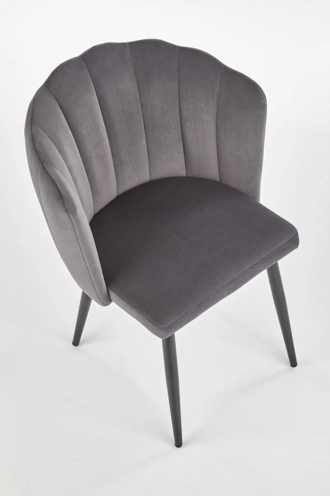 Scaun K386 velvet gri