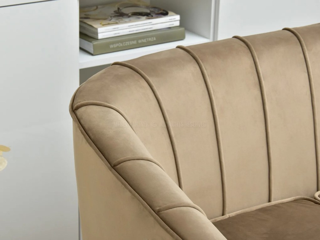 Canapea Etimee S (bej + auriu). Promo -15%. 1111388