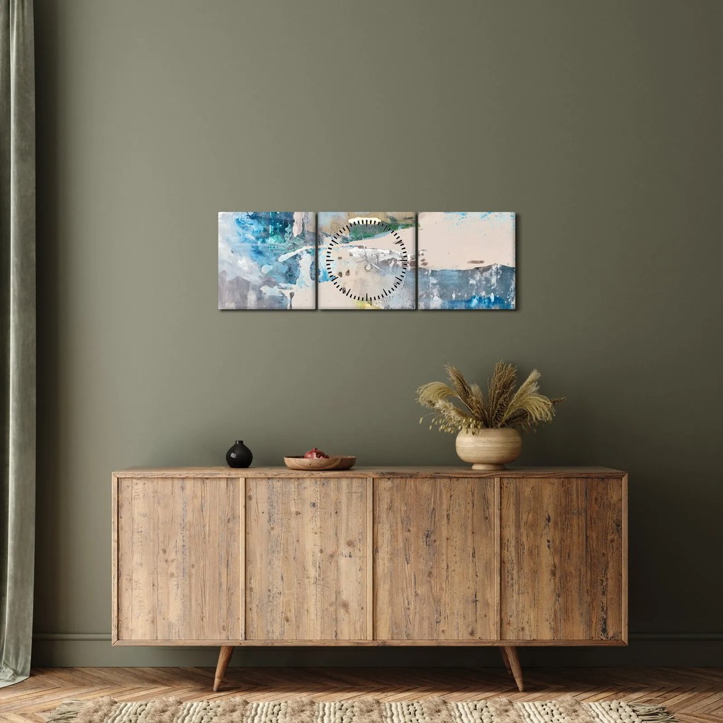 Tablou - Abstract (cu ceas) (90x30 cm)