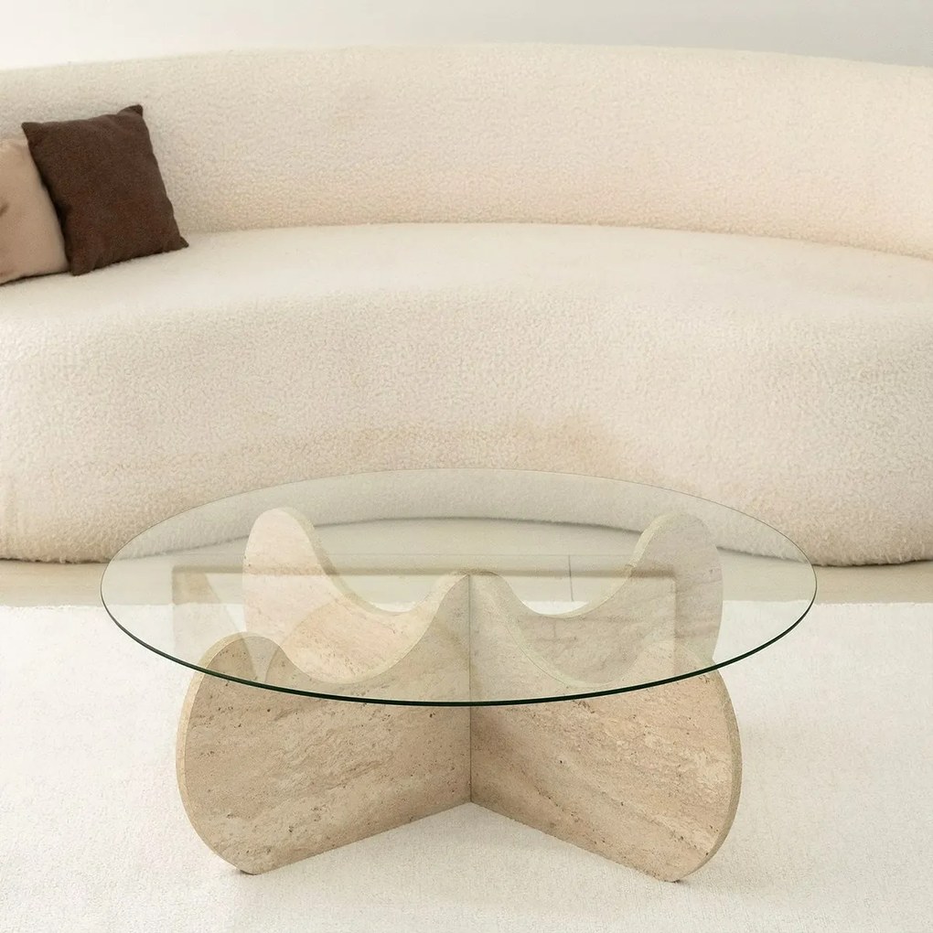 Măsuță de cafea Hima Travertine