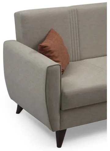 Canapea extensibilă KORFU, 3 locuri, bej