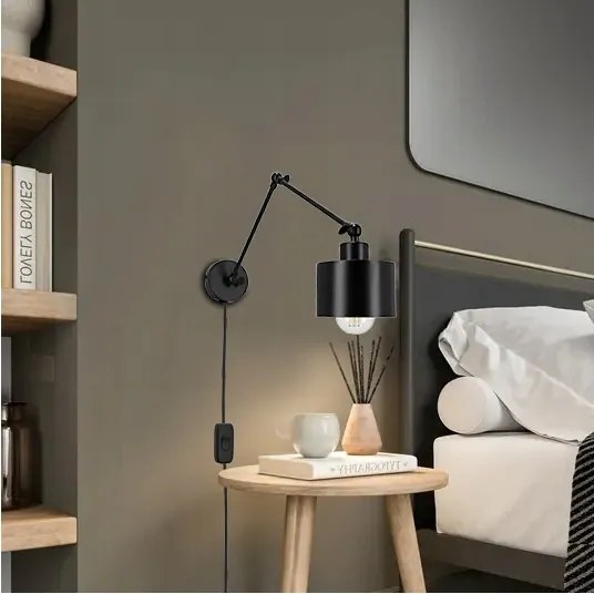 Aplica de perete 1xE27/20W/230V neagră