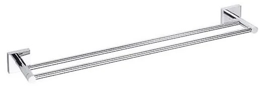 Suport pentru prosoape 65,5x5,5 cm argintiu