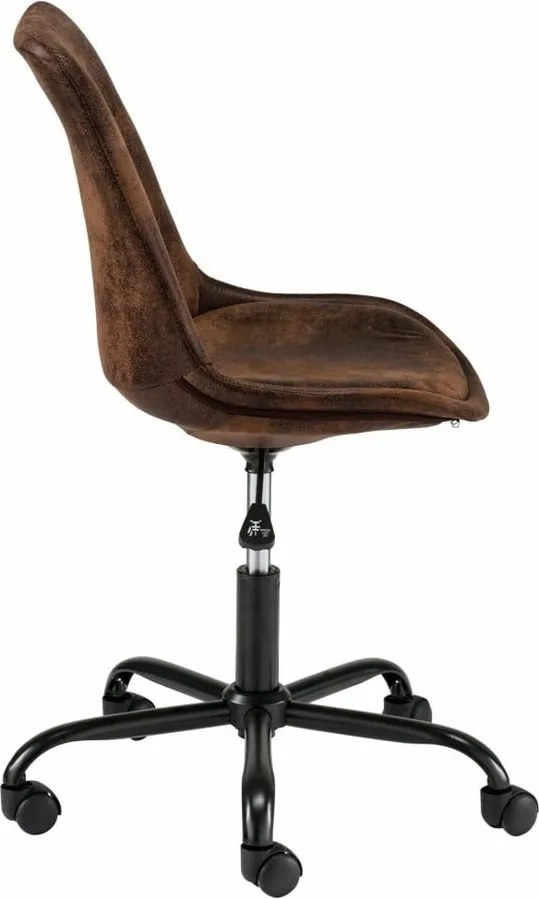 Scaun cu roți pentru birou Storaa Dennis, maro