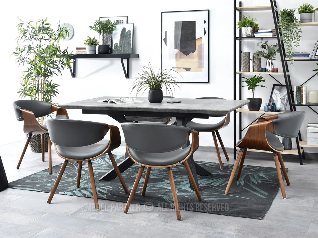 Scaun Bjorn K (gri + nuc). 1110938