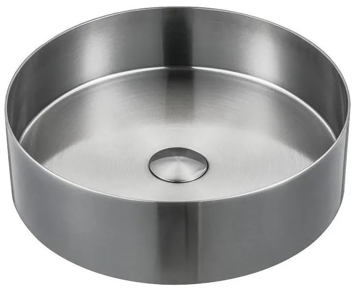 Sapho - Lavoar pentru blat AURUM Ø 38 cm, inox periat