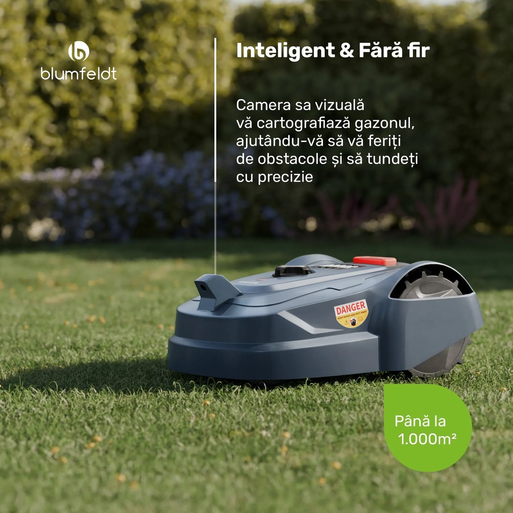 Blumfeldt GrassConnect Robotic Lawnmower, Îngrijirea gazonului până la 1 000 m²