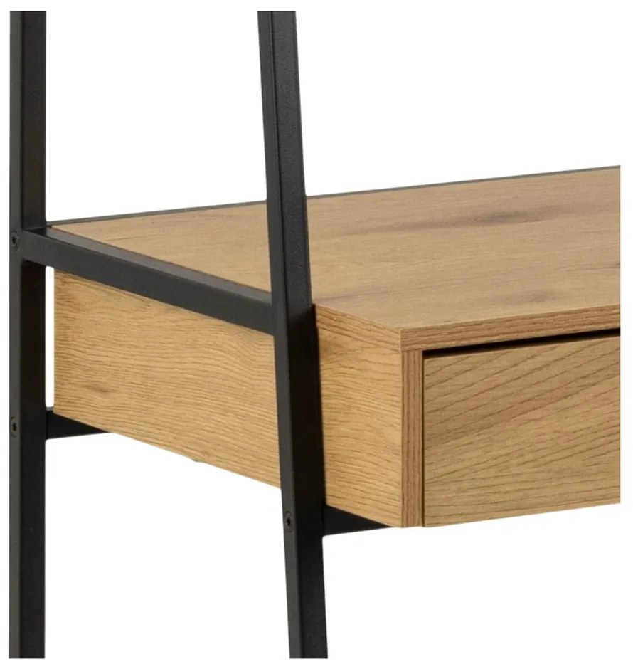 Bibliotecă în decor de stejar sălbatic Actona Seaford, 77 x 174,5 cm