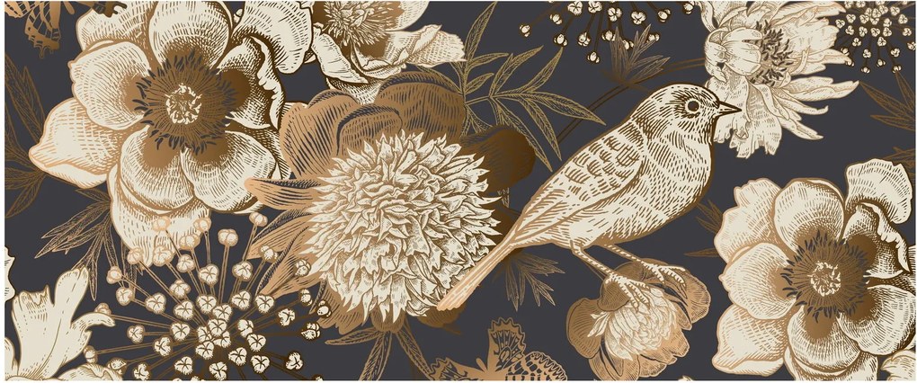 Tablou - Grădina de aur (120x50 cm)