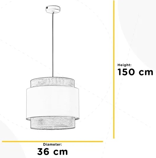 Lustră pe cablu ONLI LICIA 1xE27/22W/230V