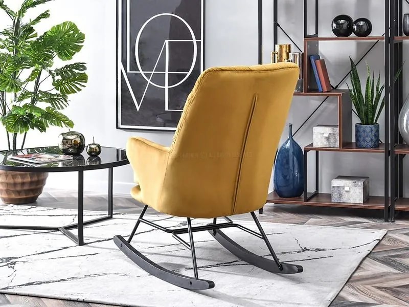 Fotoliu Lusil (auriu + negru). Promo -10%. 1110286