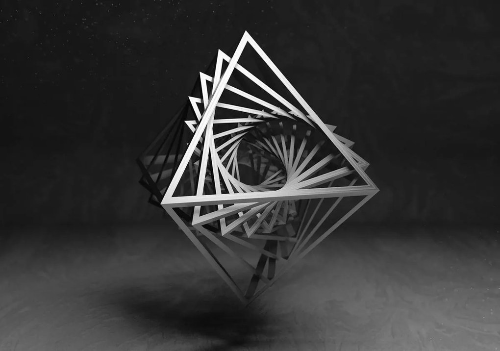 Fototapet - 3D geometrie (152,5x104 cm)