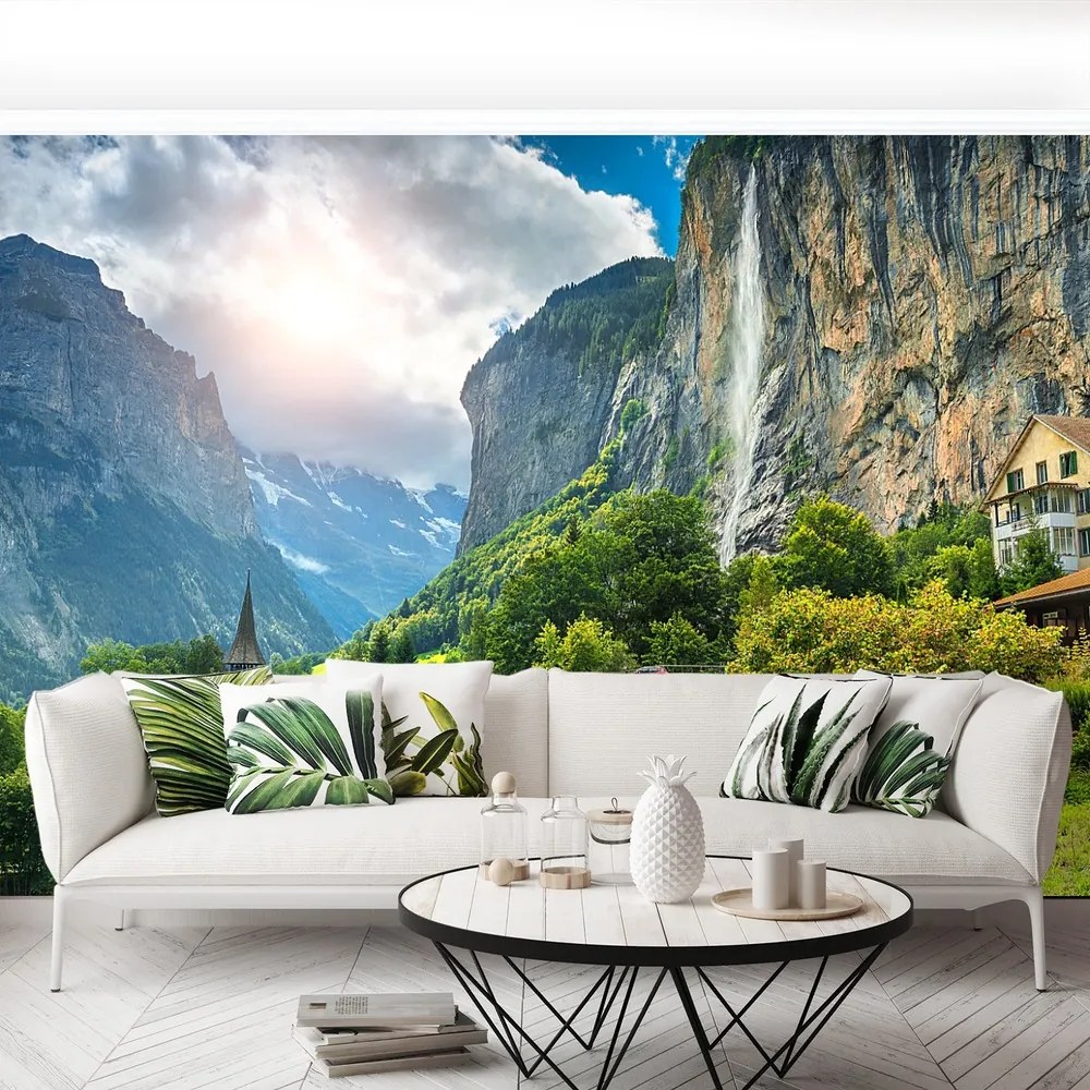 Fototapet Alpine Village