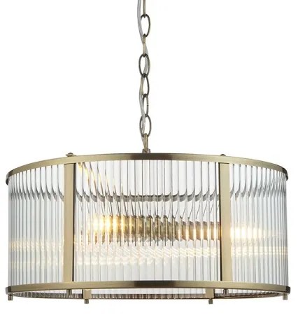 Endon 106282 - Lustră cu lanț RIDGETON 3xE14/6W/230V alamă