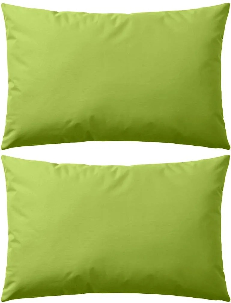 vidaXL Perne de exterior, 2 buc., verde măr, 60 x 40 cm