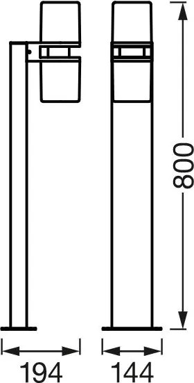 Lampă LED RGBW dimabilă SMART+ FLARE 2xLED/7W/230V Wi-Fi IP44 Ledvance