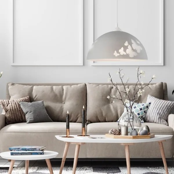 Lustră pe cablu 1xE27/60W/230V fluturi