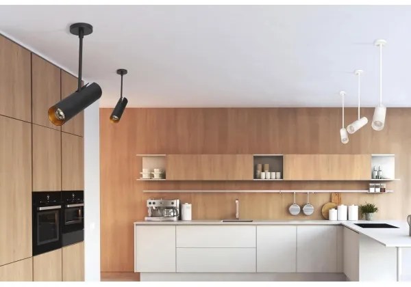 Azzardo AZ3521 - Lustră pe tijă LENS 2xGU10/35W/230V