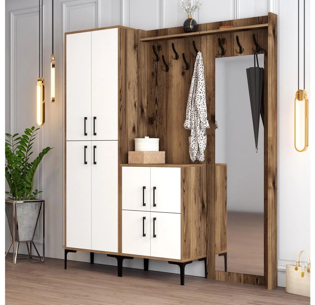 Mobilier hol Betina ABC (Alb + Nuc). 1089015