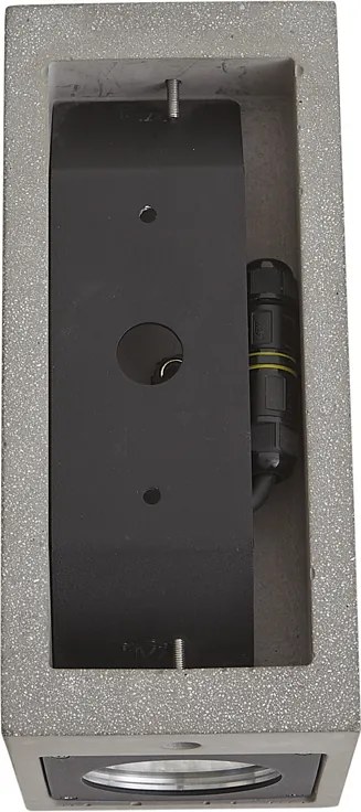 Lampă modernă de perete pentru exterior gri cu 2 lumini IP44 - Pompei