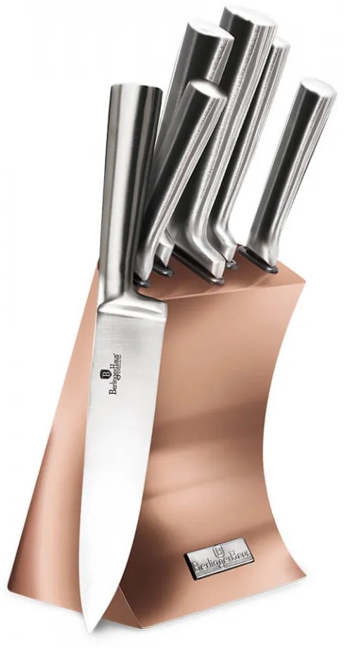 Set cutite otel inoxidabil (6 piese) Rose Gold (Cupru) Metallic Line Berlinger Haus BH 2451