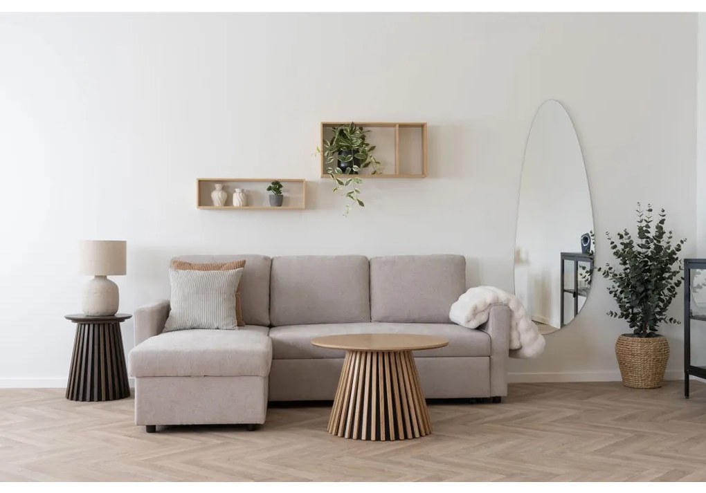 Raft de perete pentru bărbați, bambus, natural 70x15x35,5 cm