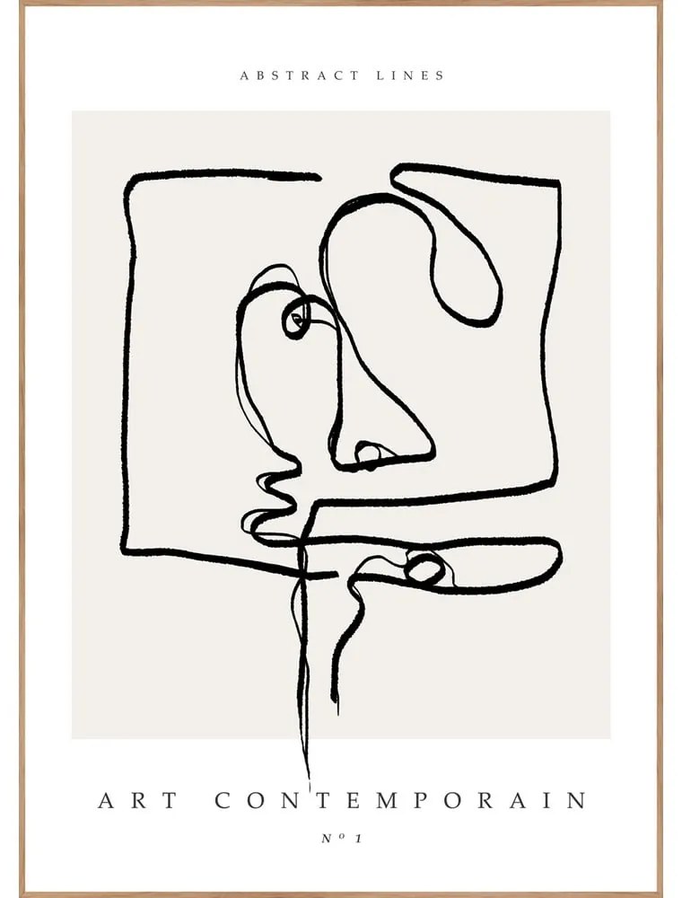 Tablou 50x70 cm Art Contemporain – Malerifabrikken