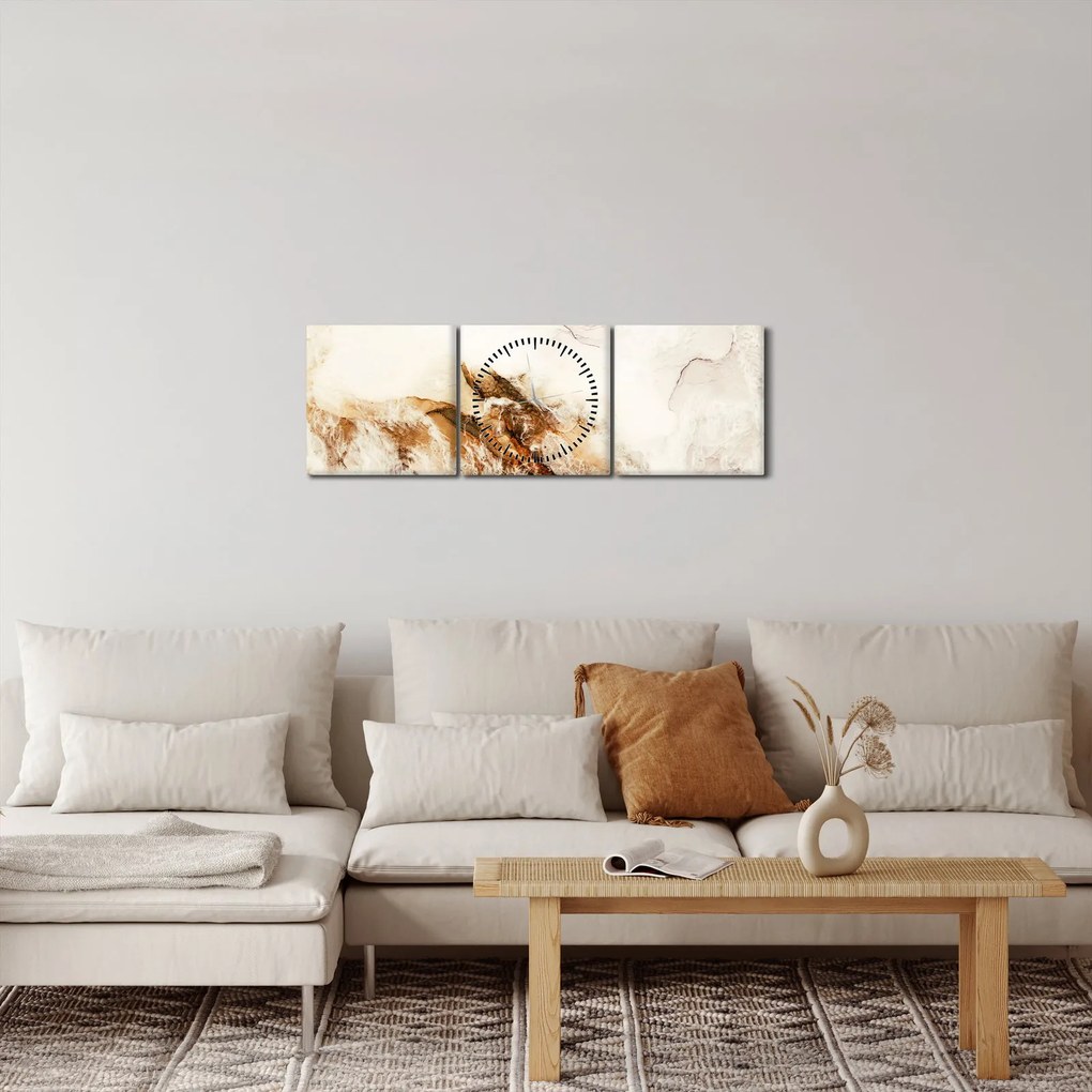 Tablou - Abstract (cu ceas) (90x30 cm)