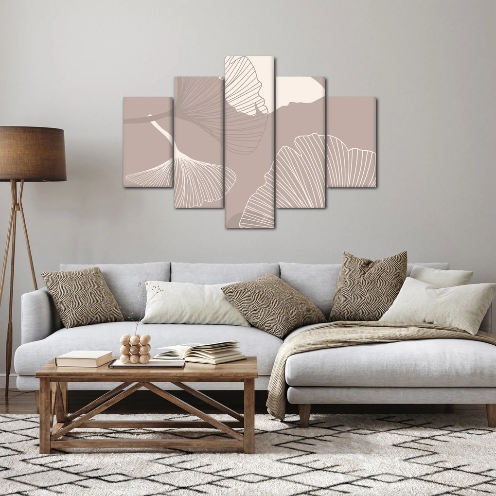 Tablou - Frunze bej N⁰1 (150x105 cm)