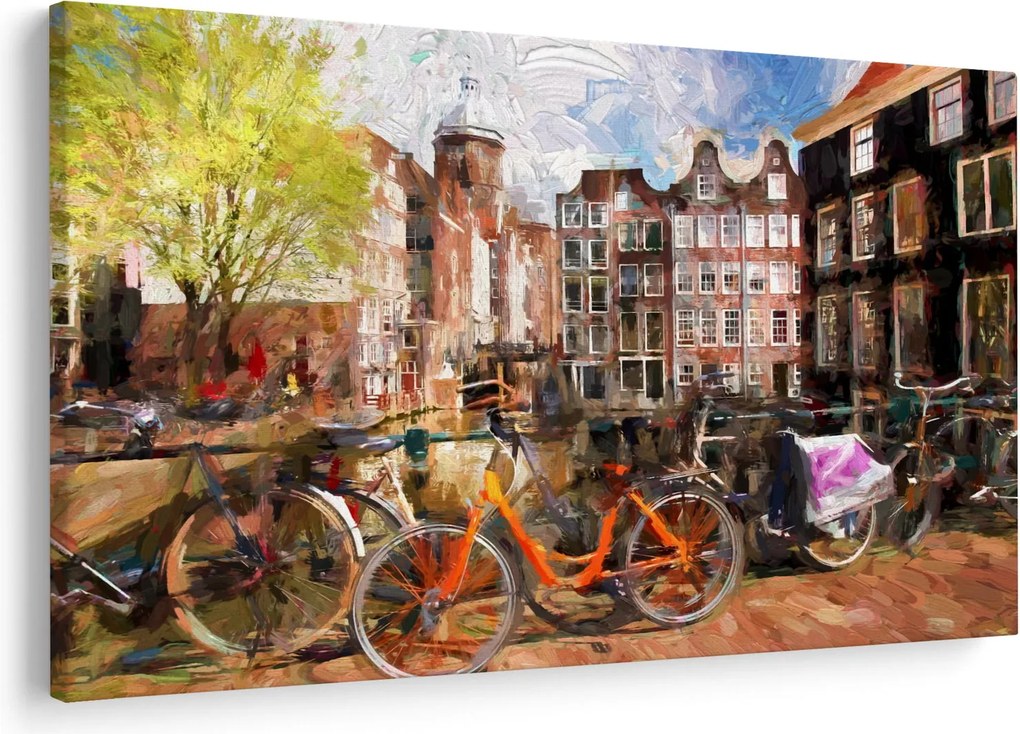 Tablou - Amsterdam, pictură (90x60 cm)