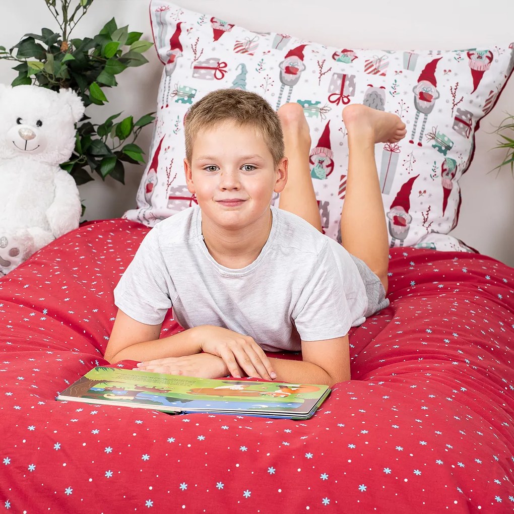 Lenjerie de pat din bumbac 4Home Christmas Elf,140 x 200 cm, 70 x 90 cm