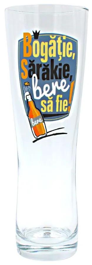 Pahar pentru bere BOGĂȚIE, SĂRĂKIE 600ml