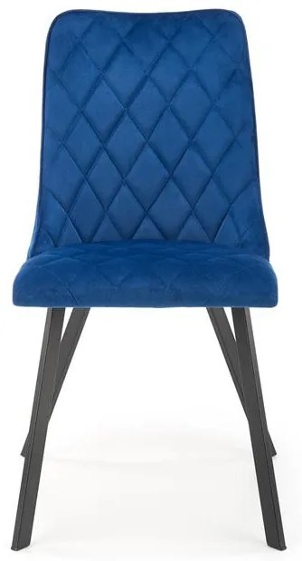 Scaun K450 velvet bleumarin