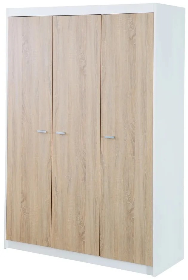 Șifonier pentru copii alb-natural 131x190 cm Gabriella – Roba