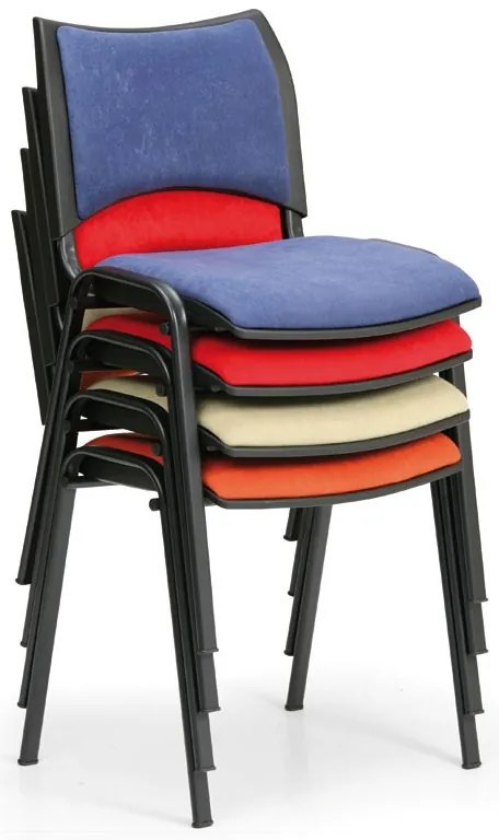 Scaun de conferinta SMART - picioare negre, albastru