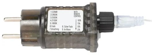 Decorațiune de Crăciun LED RGBW pentru exterior, reglabilă, LED/4W/230V, 180 cm, IP44 + telecomandă