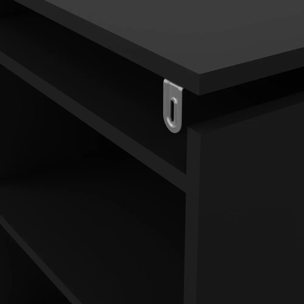 Tăblie de pat neagră 165x80 cm Naia – Tvilum